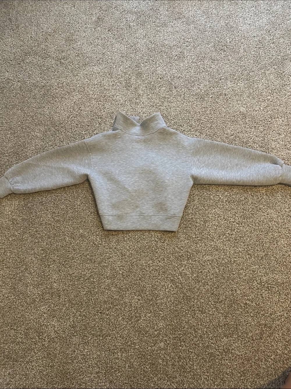 Old Navy Gray Half-Zip Pullover Sweatshirt